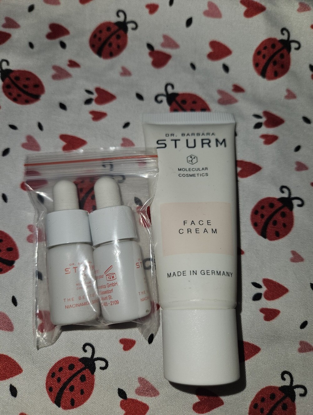 Dr. Barbara Sturm the better 8 serum and face cream molecular cosmetics.